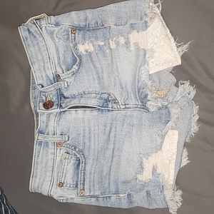 American Eagle Hi-Rise Shortie Shorts Size 2